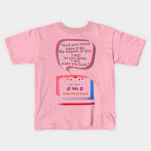 CASSETTE PENCIL : HURT (NINE INCH NAILS) Kids T-Shirt